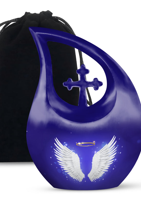 Angel Wings Cremation Urn - Spiritual Memorial Urn For Ashes