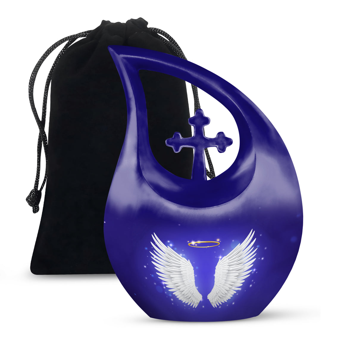Angel Wings Cremation Urn - Spiritual Memorial Urn For Ashes