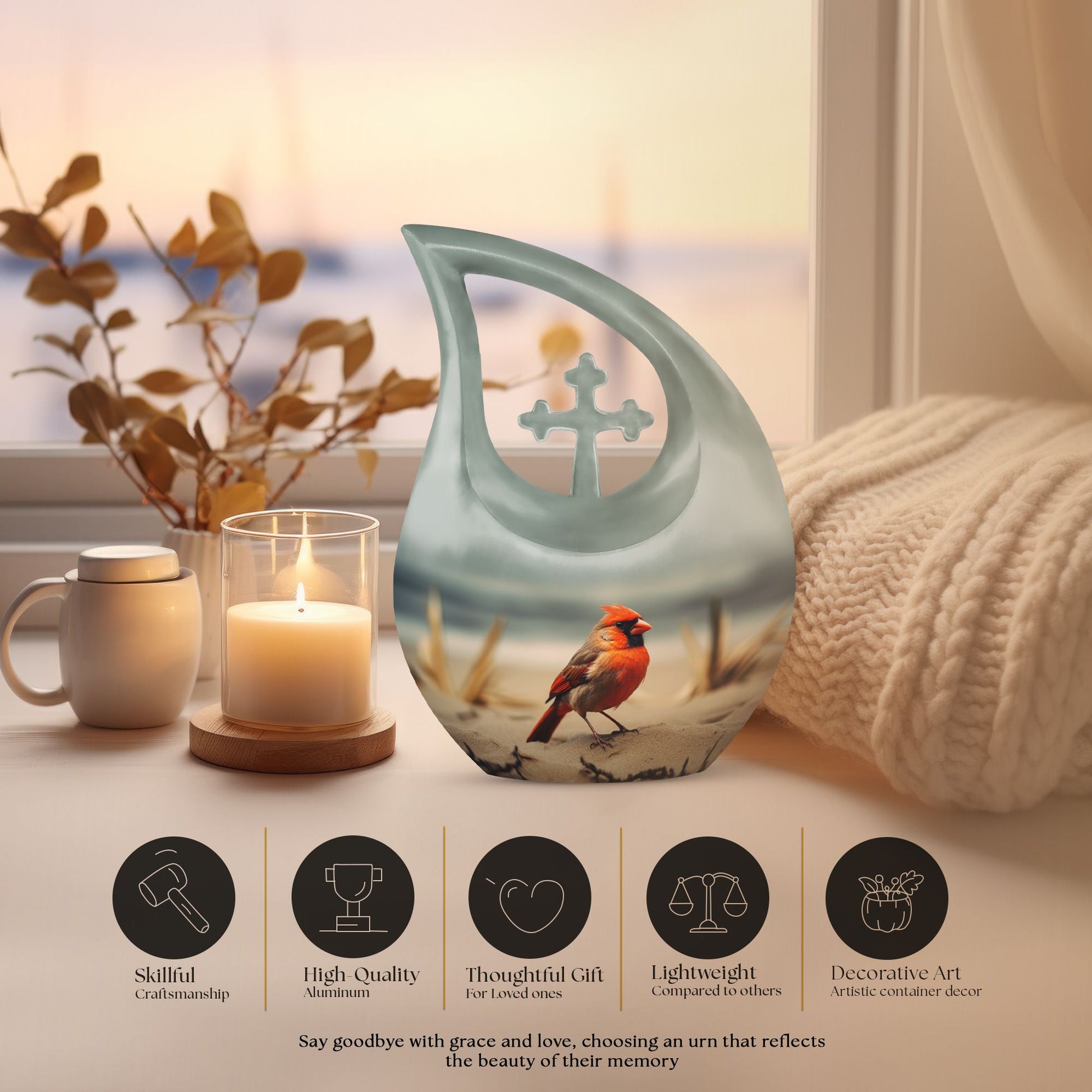 Humming Bird Urns For Ashes - Large Cremation Urns