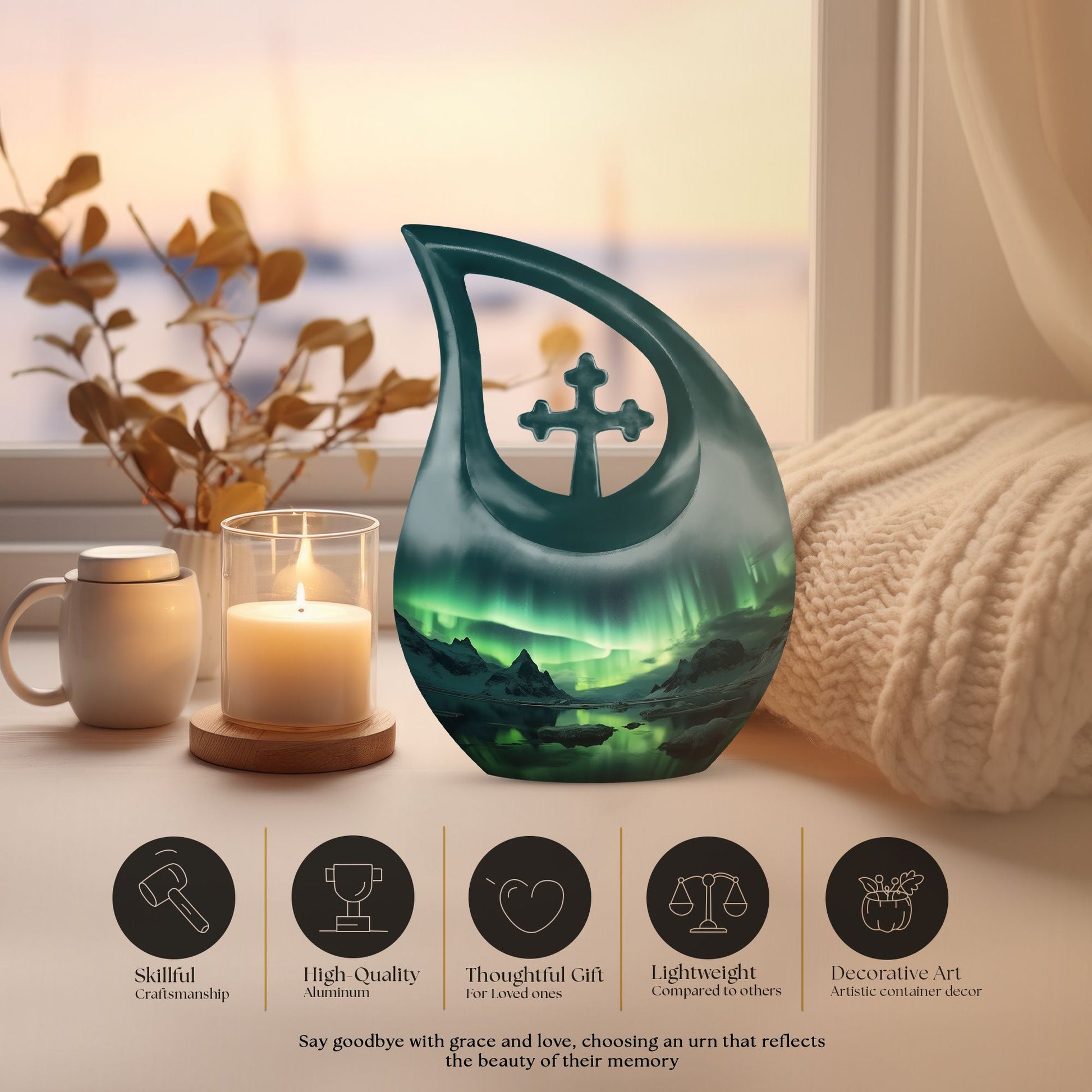 Sky Glows Urns For Ashes - Large Human Ashes Urn