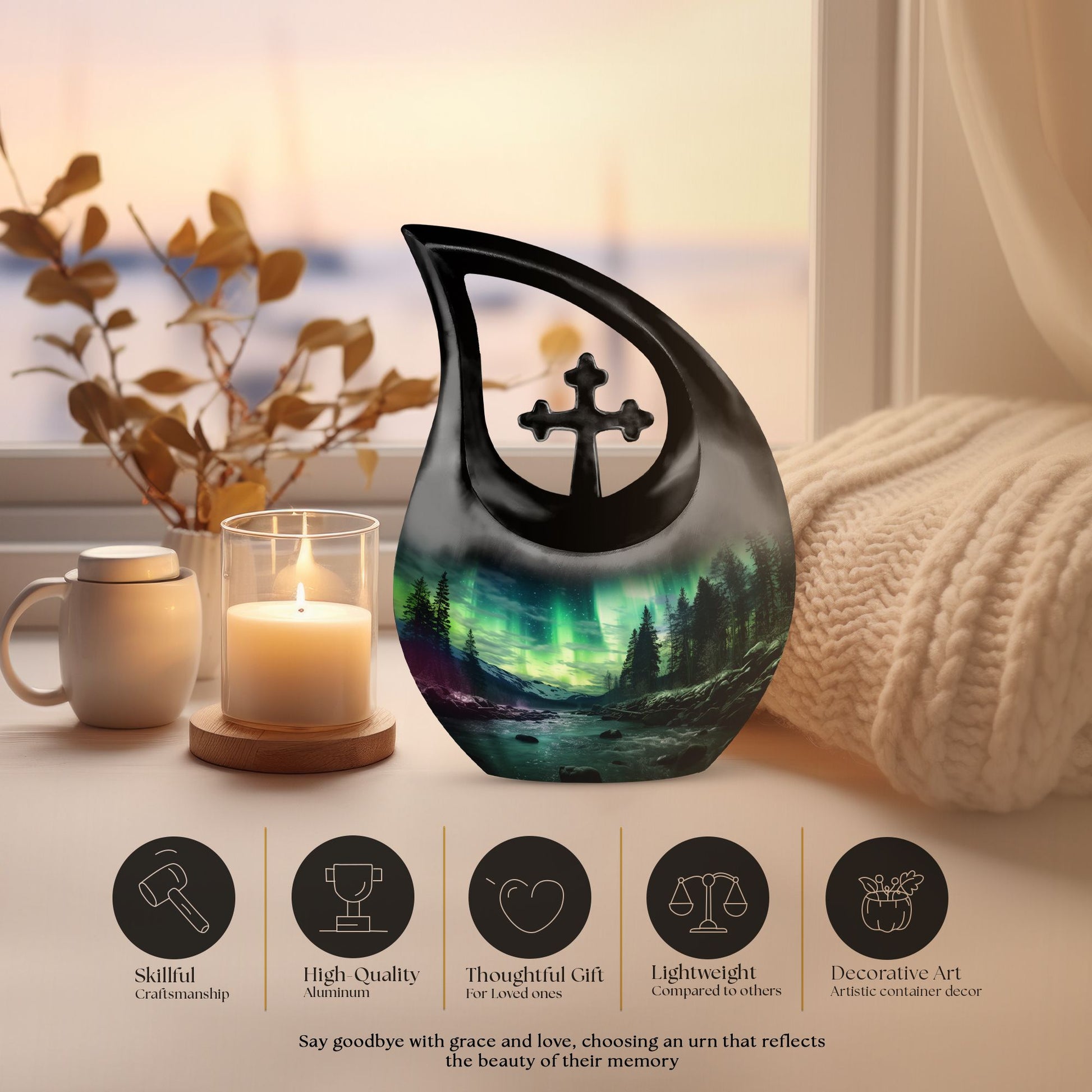Sky Glows Urns For Ashes - Cremation Urn Large