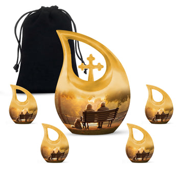 Large Urn With 4 Keepsake