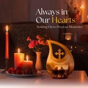 Old Couple Sitting On A Bench Urns For Ashes - Urn Mom Ashes Large