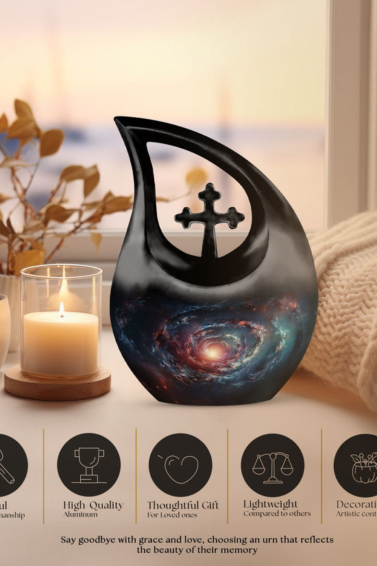 Milkyway Galaxy Urns For Ashes - Cremation Keepsakes For Men