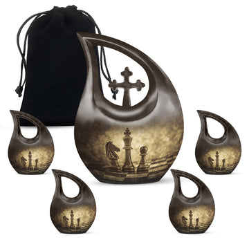 Large Urn With 4 Keepsake