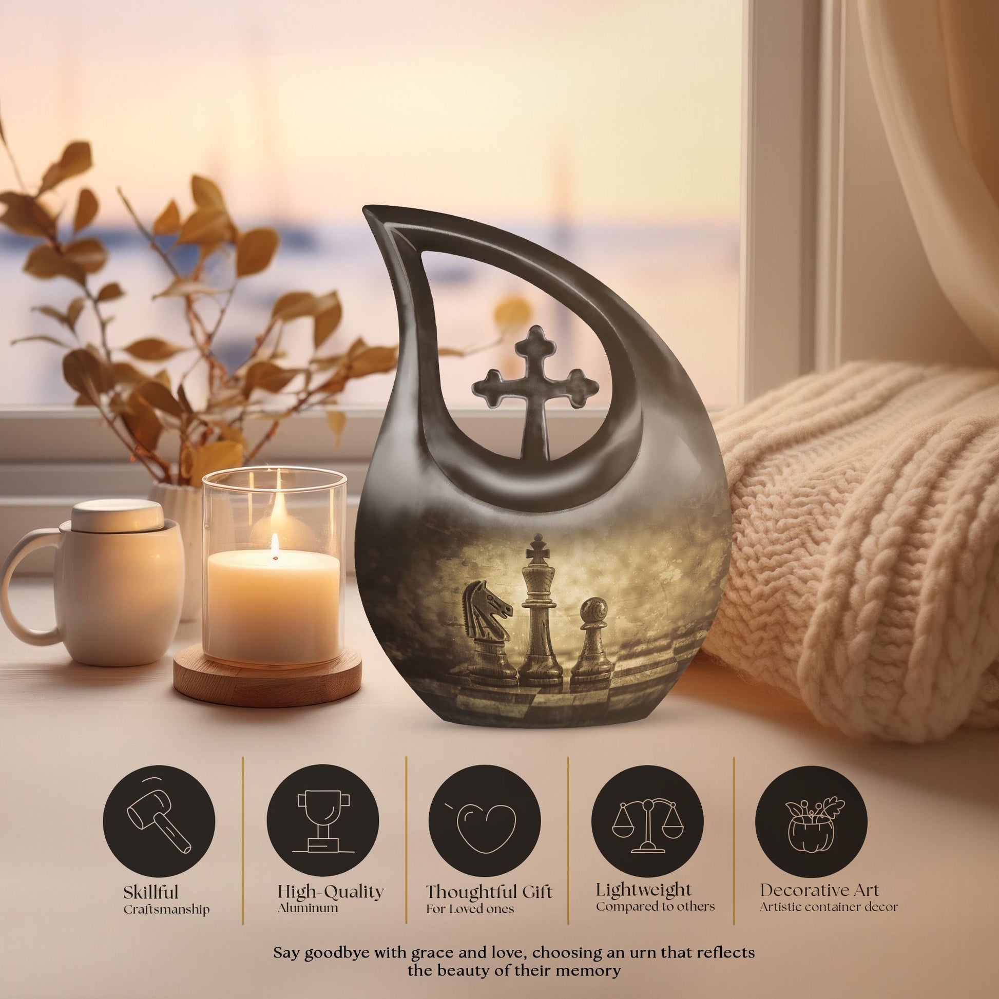 Chess Urns For Ashes - Adult Urns Women