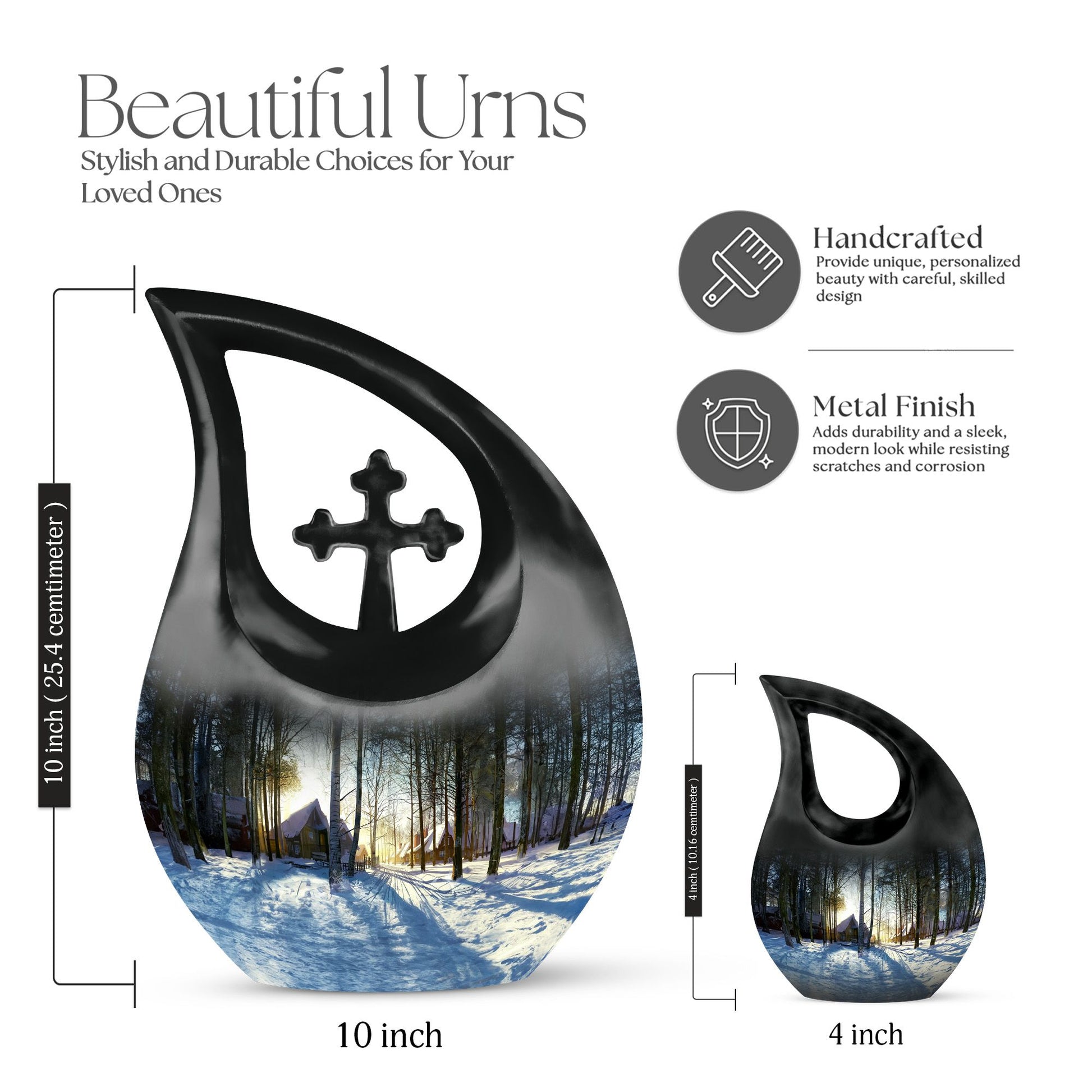 Snowflakes Urns For Ashes - Urns Women Human Ashes