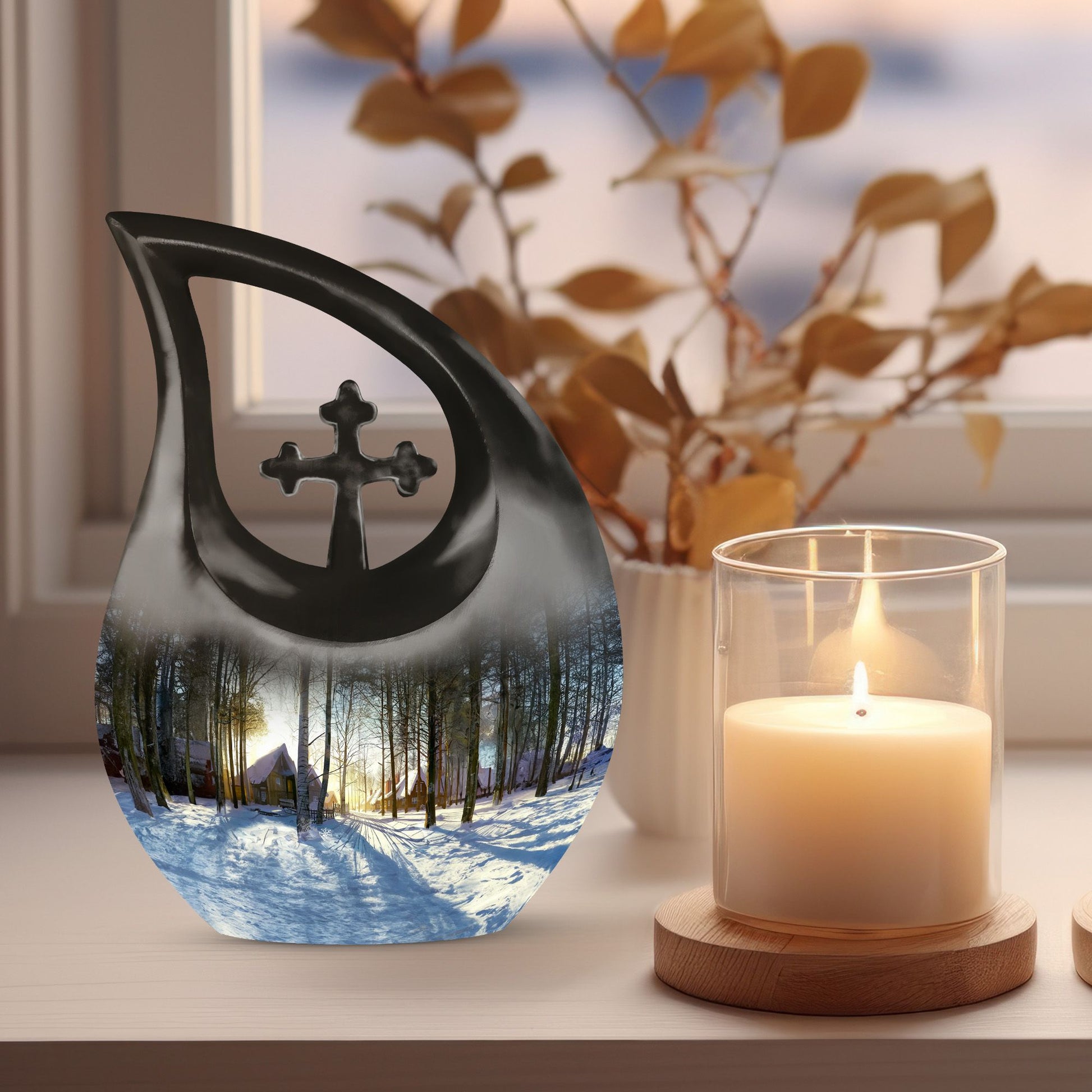 Snowflakes Urns For Ashes - Urns Women Human Ashes
