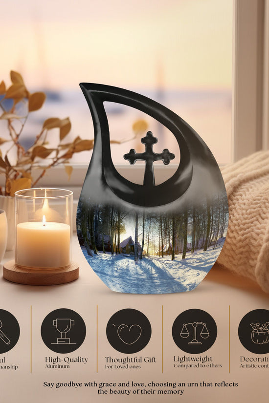 Snowflakes Urns For Ashes - Urns Women Human Ashes