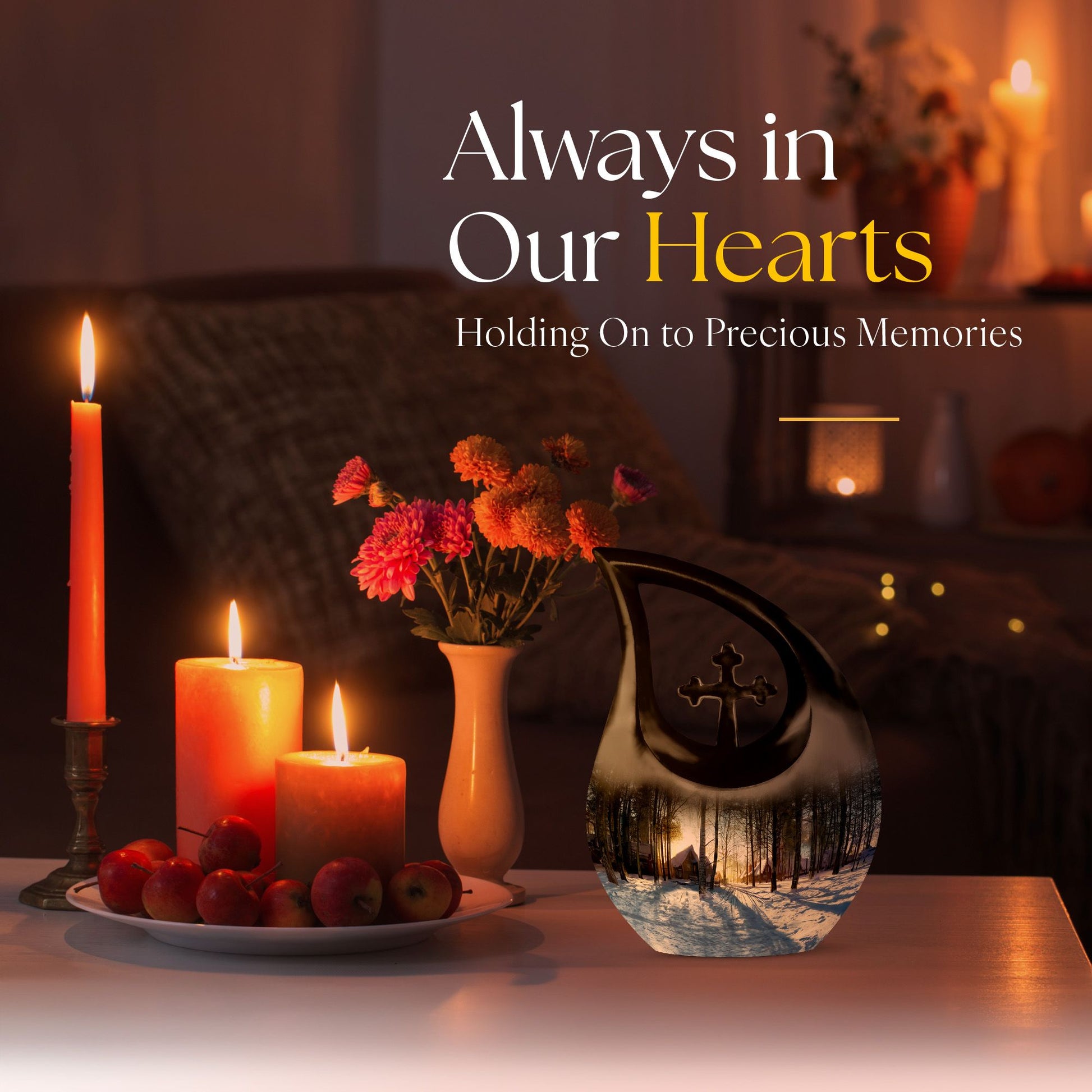 Snowflakes Urns For Ashes - Urns Women Human Ashes