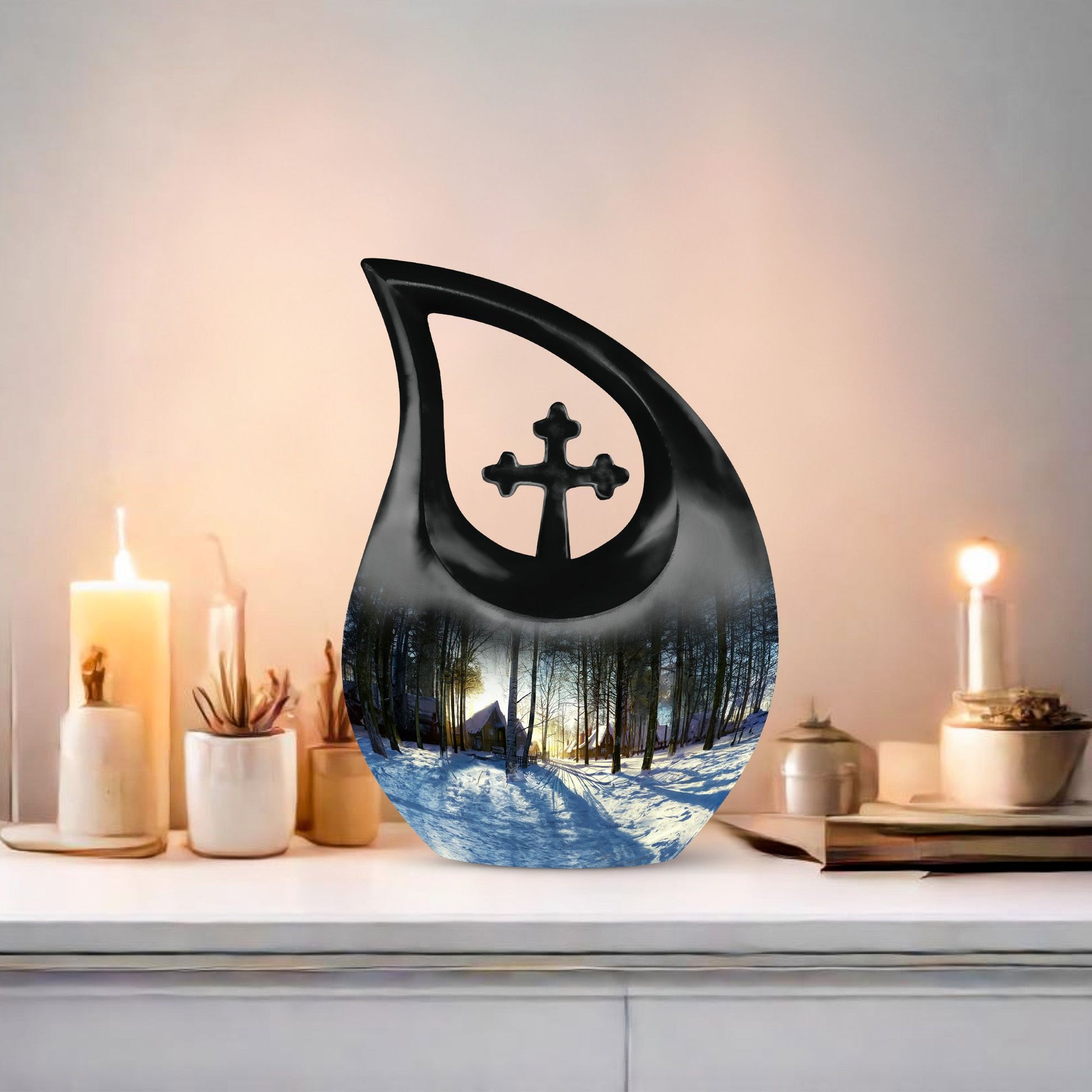 Snowflakes Urns For Ashes - Urns Women Human Ashes