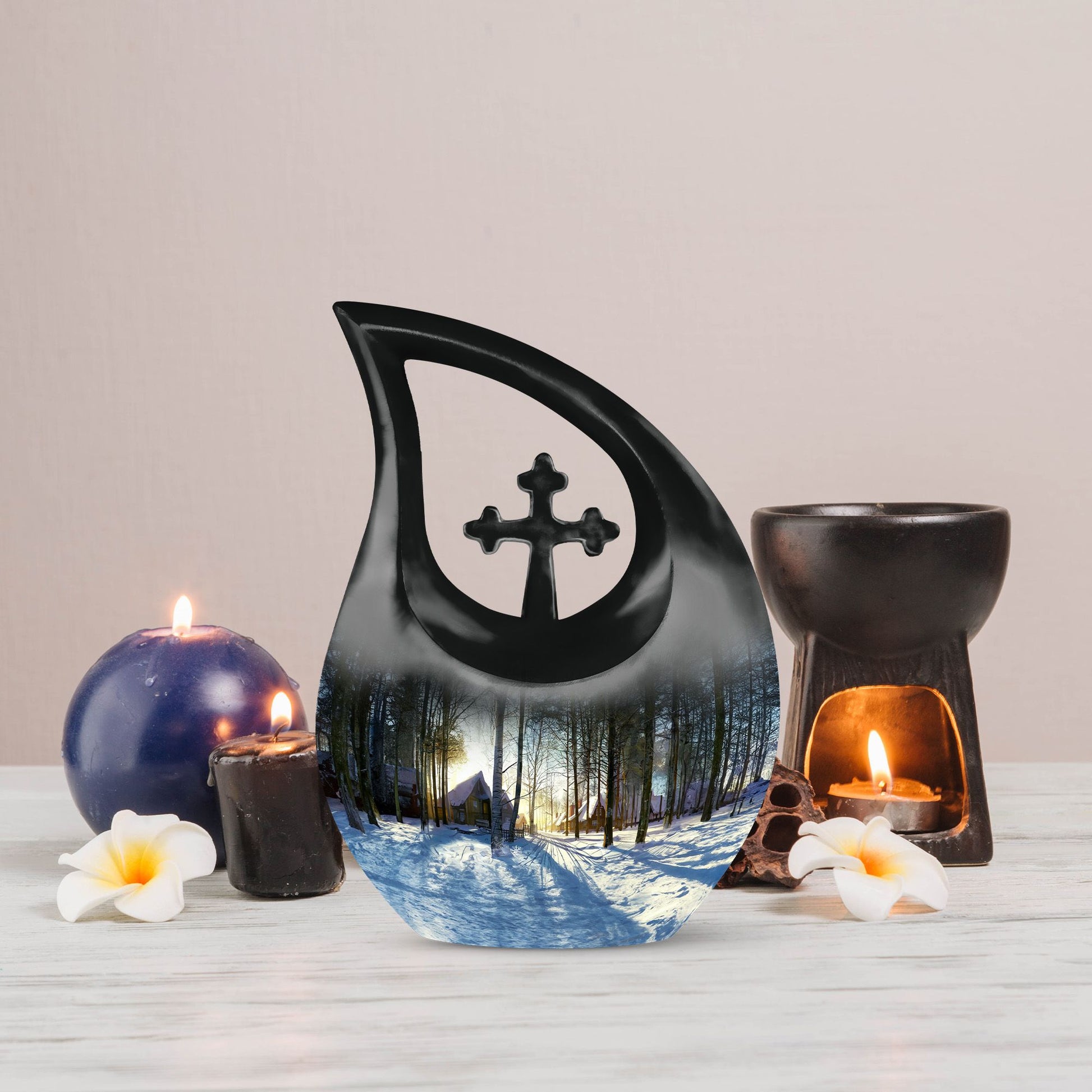 Snowflakes Urns For Ashes - Urns Women Human Ashes