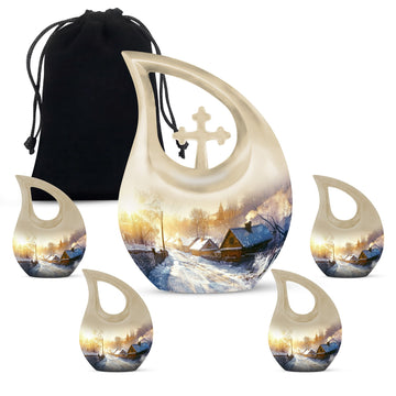 Large Urn With 4 Keepsake