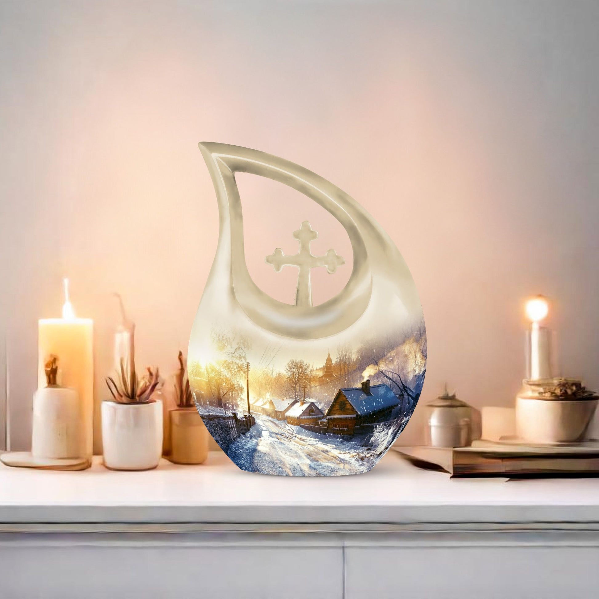 Snowflakes Urns For Ashes - Urn Ashes Men
