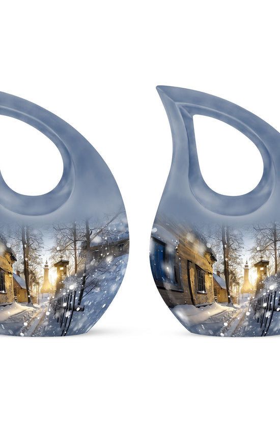 Snowflakes Urns For Ashes - Men Urns For Human Ashes