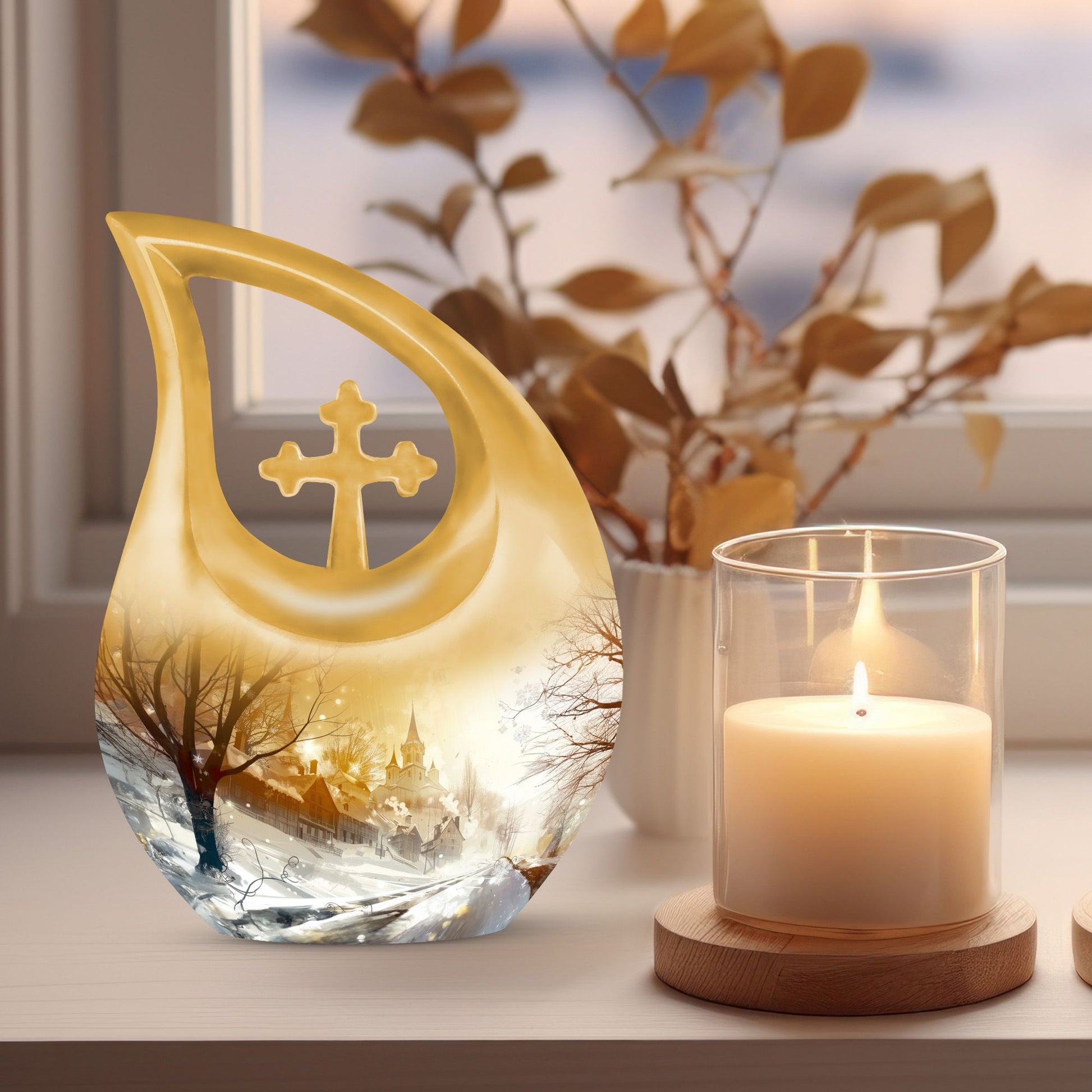 Snowflakes Urns For Ashes - Urn For Ashes Adult Male