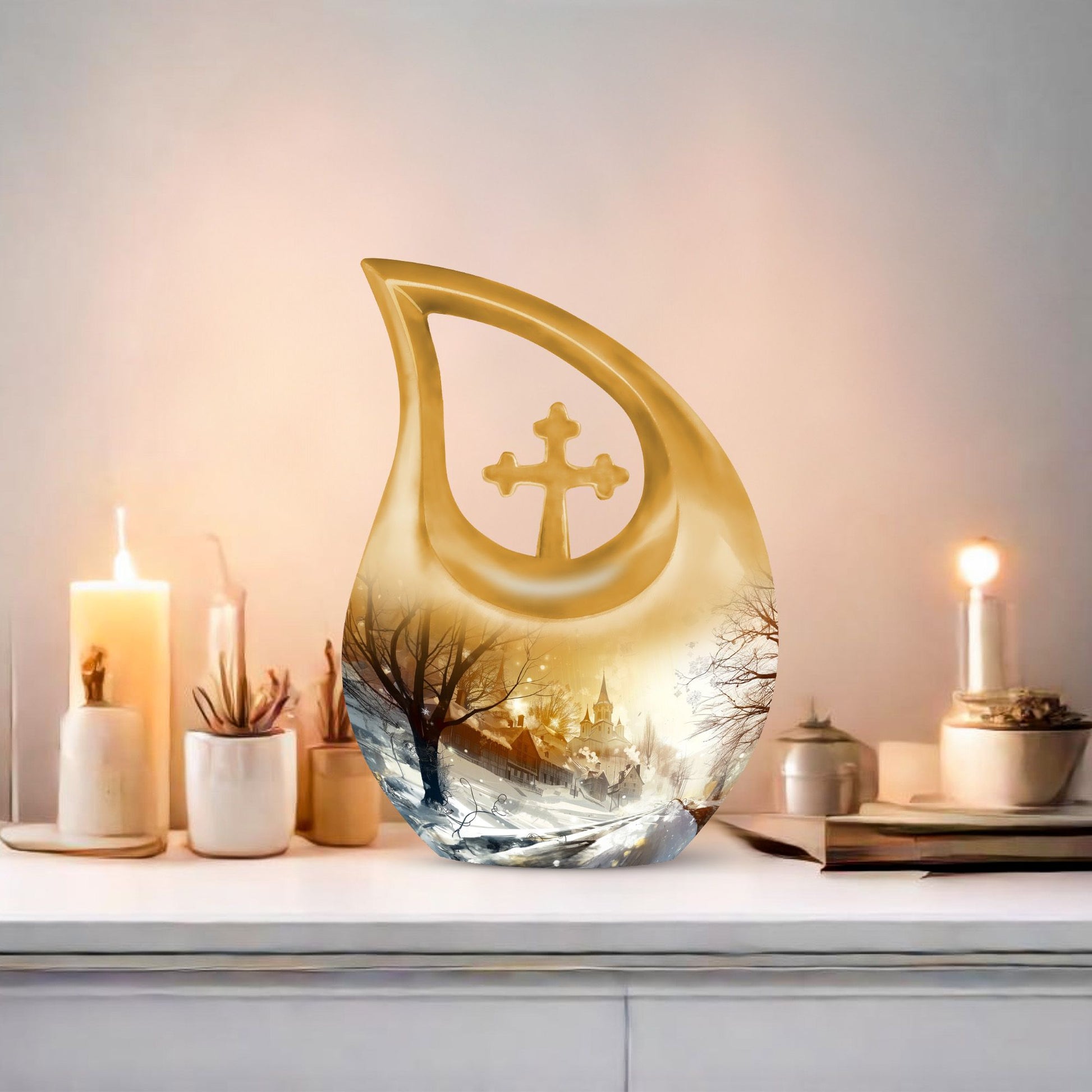 Snowflakes Urns For Ashes - Urn For Ashes Adult Male