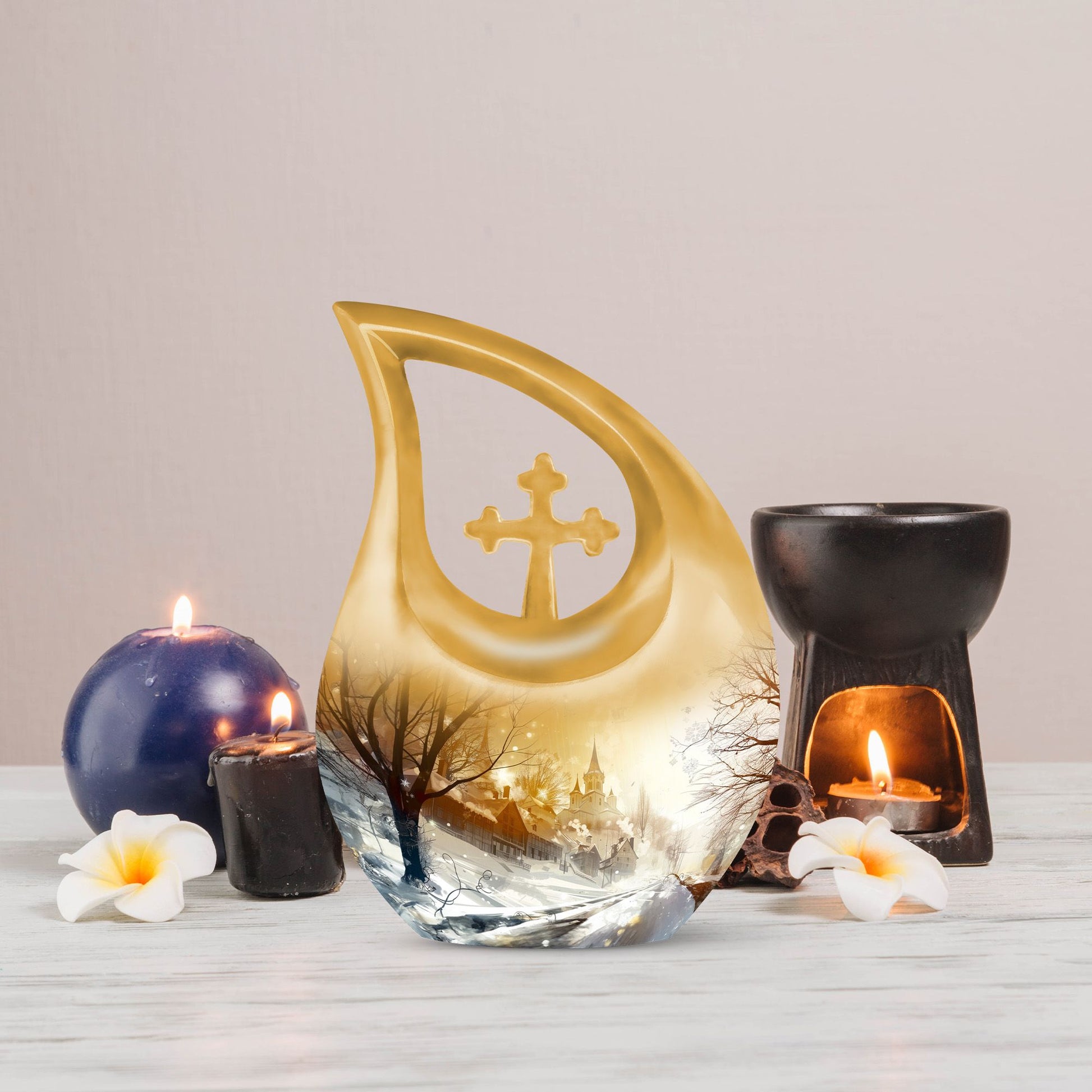 Snowflakes Urns For Ashes - Urn For Ashes Adult Male