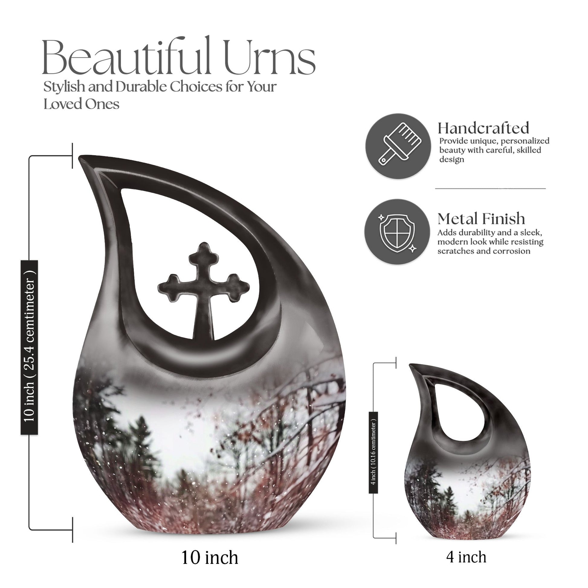 Snowflakes Urns For Ashes - Urns For Human Ashes Adult Female