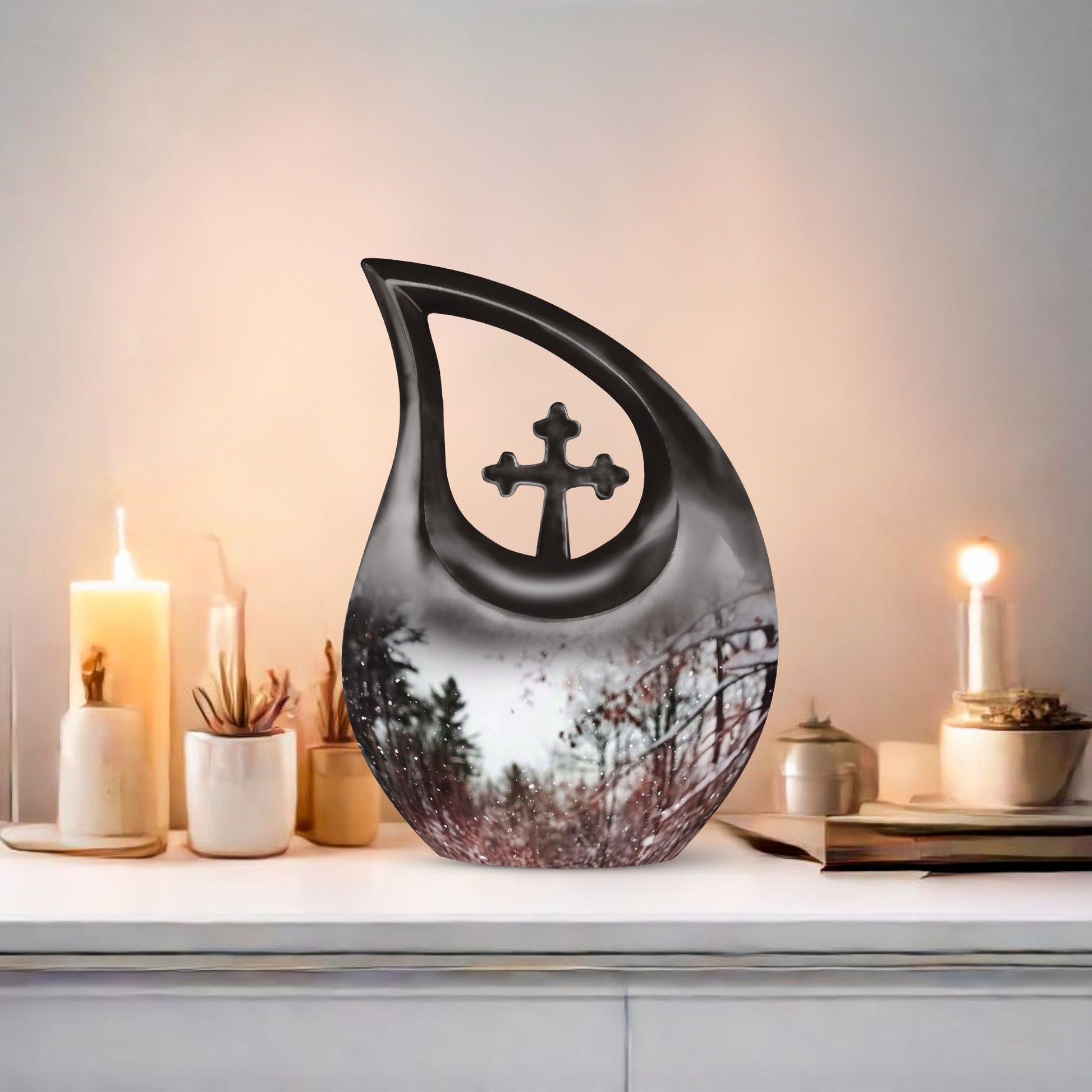 Snowflakes Urns For Ashes - Urns For Human Ashes Adult Female