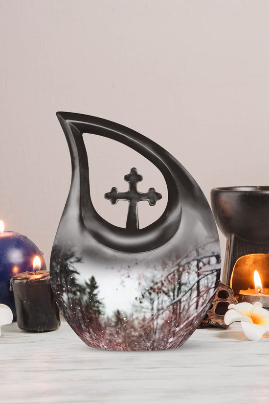 Snowflakes Urns For Ashes - Urns For Human Ashes Adult Female