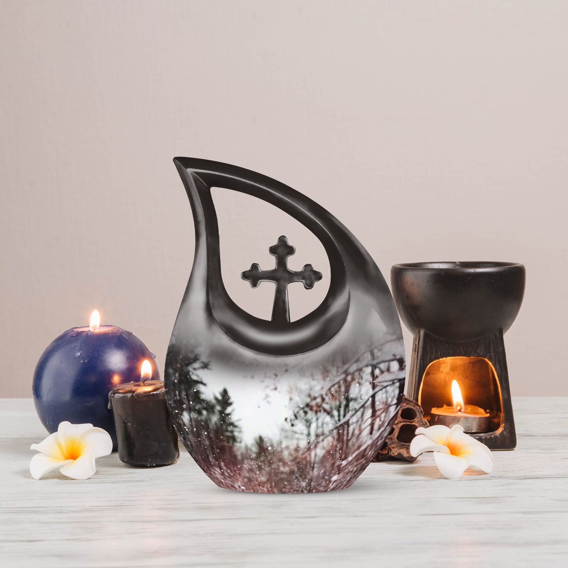 Snowflakes Urns For Ashes - Urns For Human Ashes Adult Female