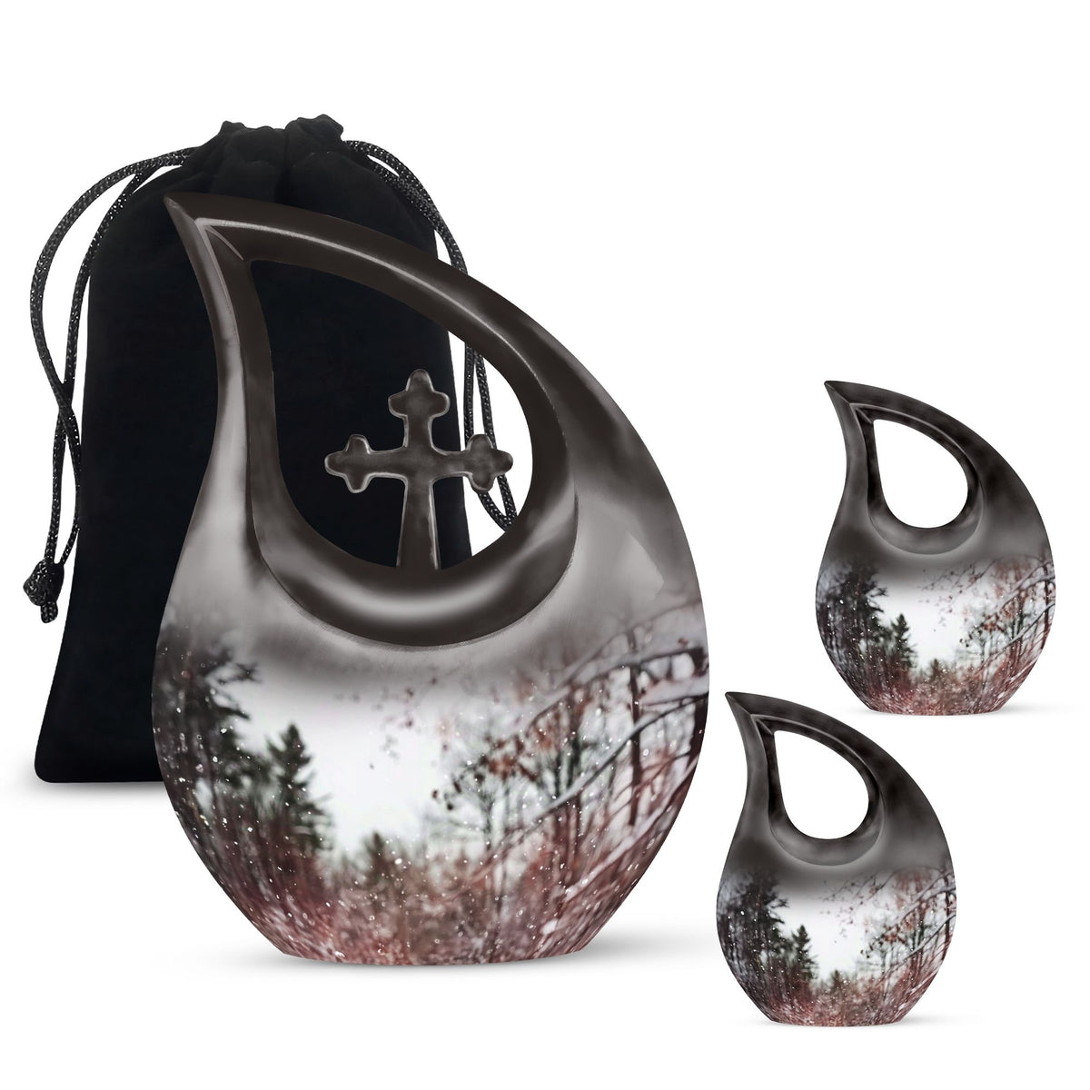 Snowflakes Urns For Ashes - Urns For Human Ashes Adult Female