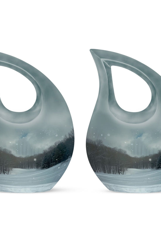 Snowflakes Urns For Ashes - Small Urn For Ashes Adult Male