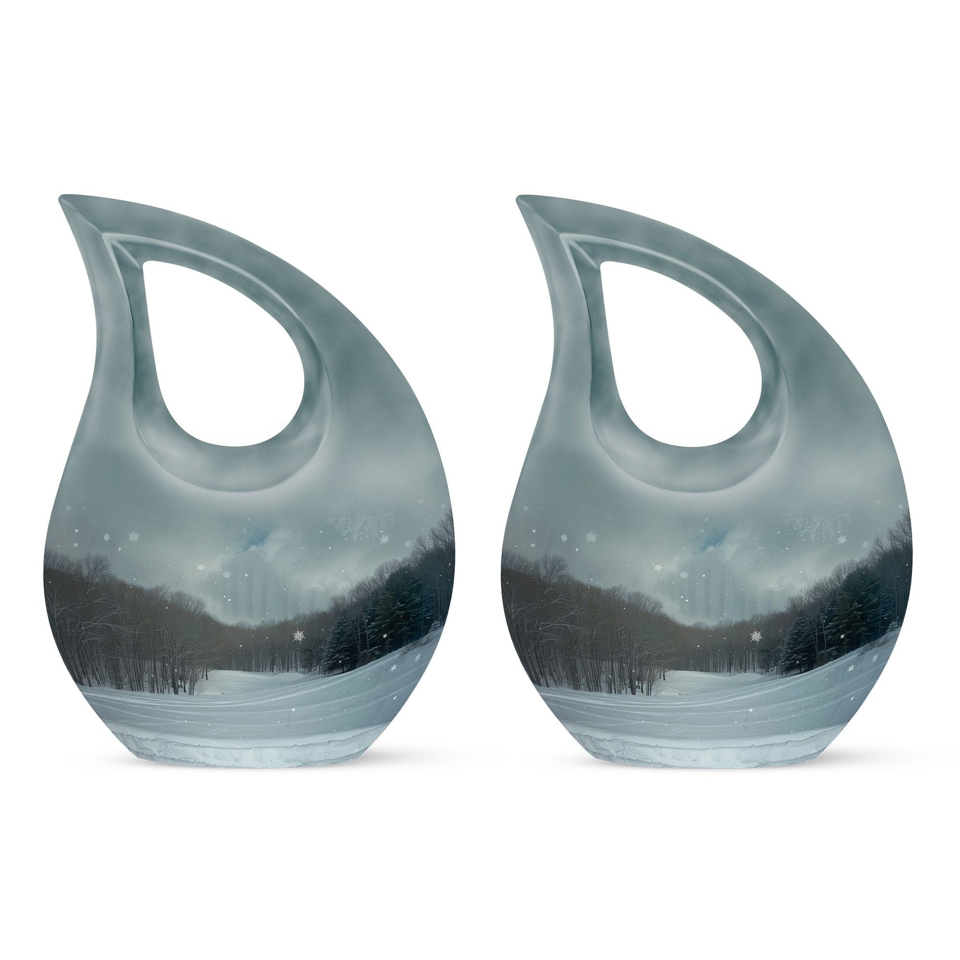 Snowflakes Urns For Ashes - Small Urn For Ashes Adult Male