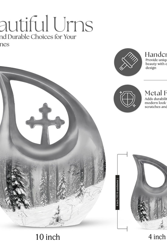 Snowflakes Urns For Ashes - Urns For Ashes Adult Male