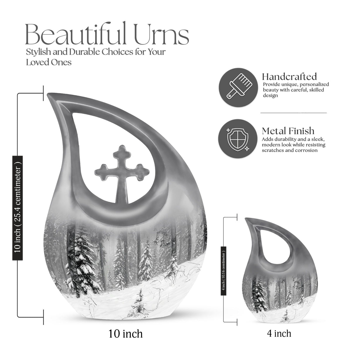 Snowflakes Urns For Ashes - Urns For Ashes Adult Male