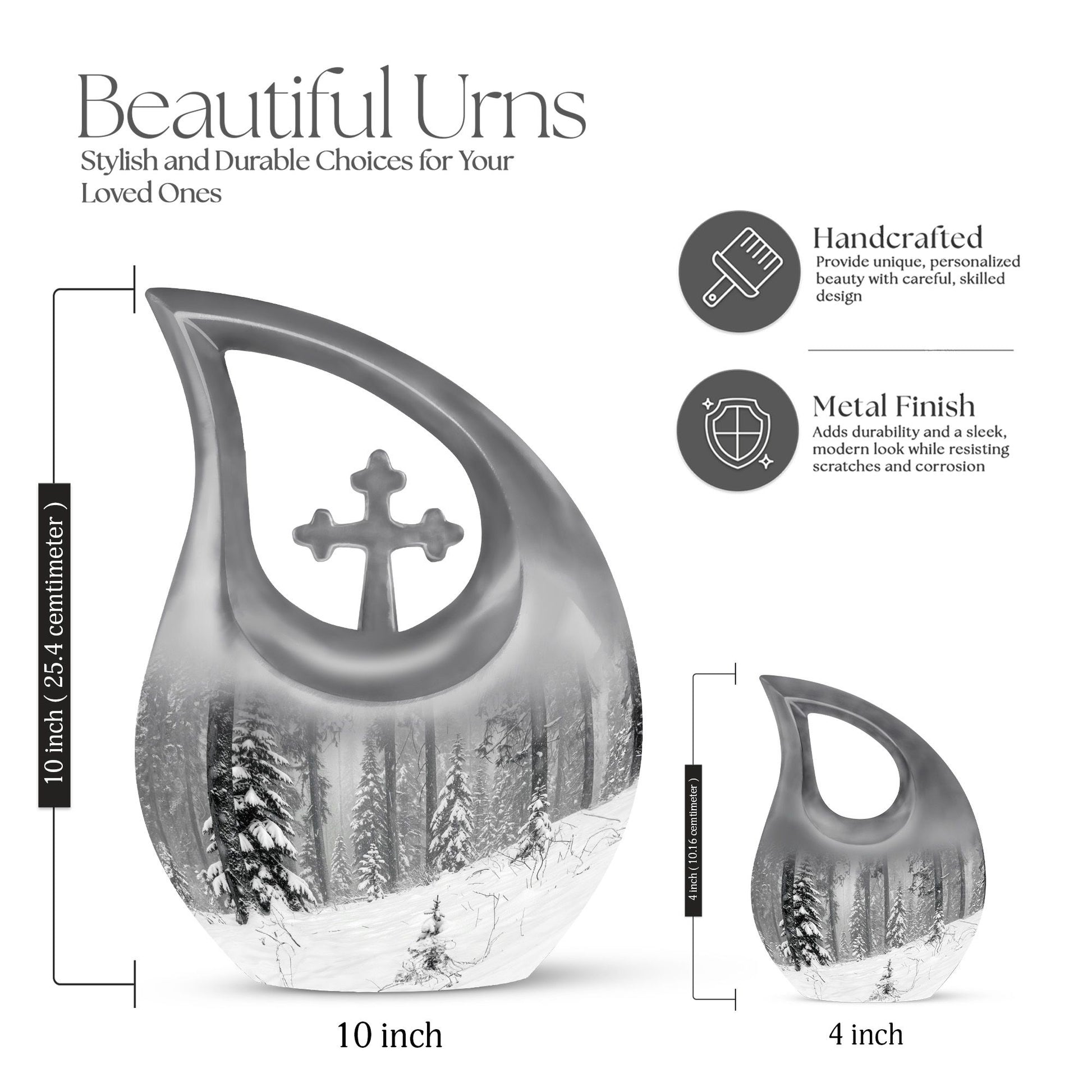 Snowflakes Urns For Ashes - Urns For Ashes Adult Male