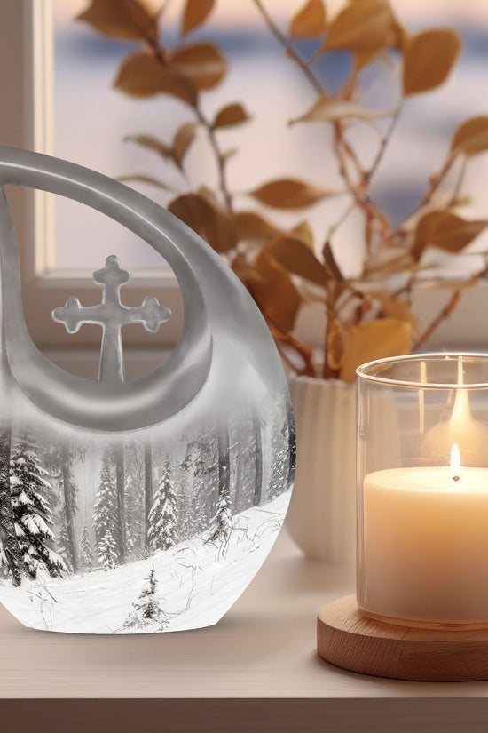 Snowflakes Urns For Ashes - Urns For Ashes Adult Male