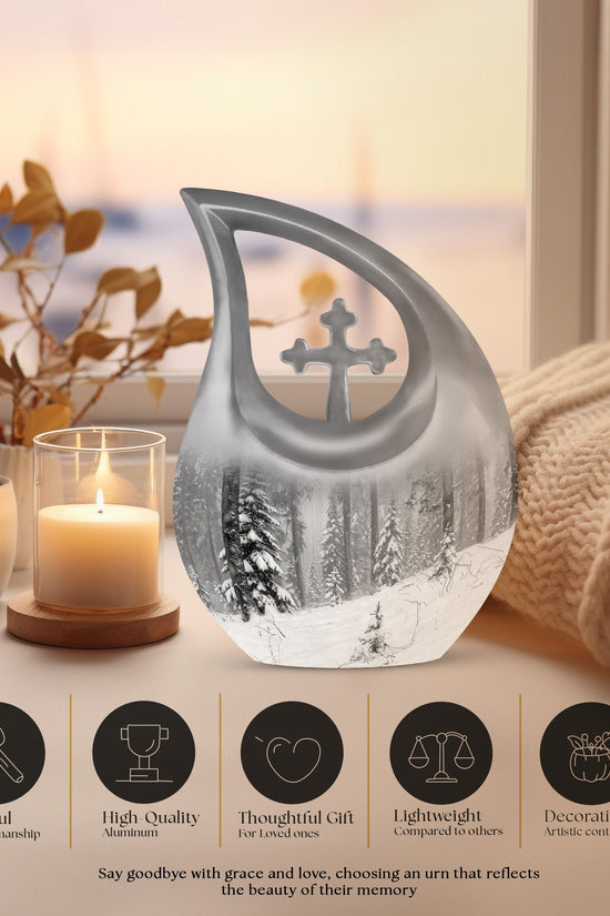 Snowflakes Urns For Ashes - Urns For Ashes Adult Male
