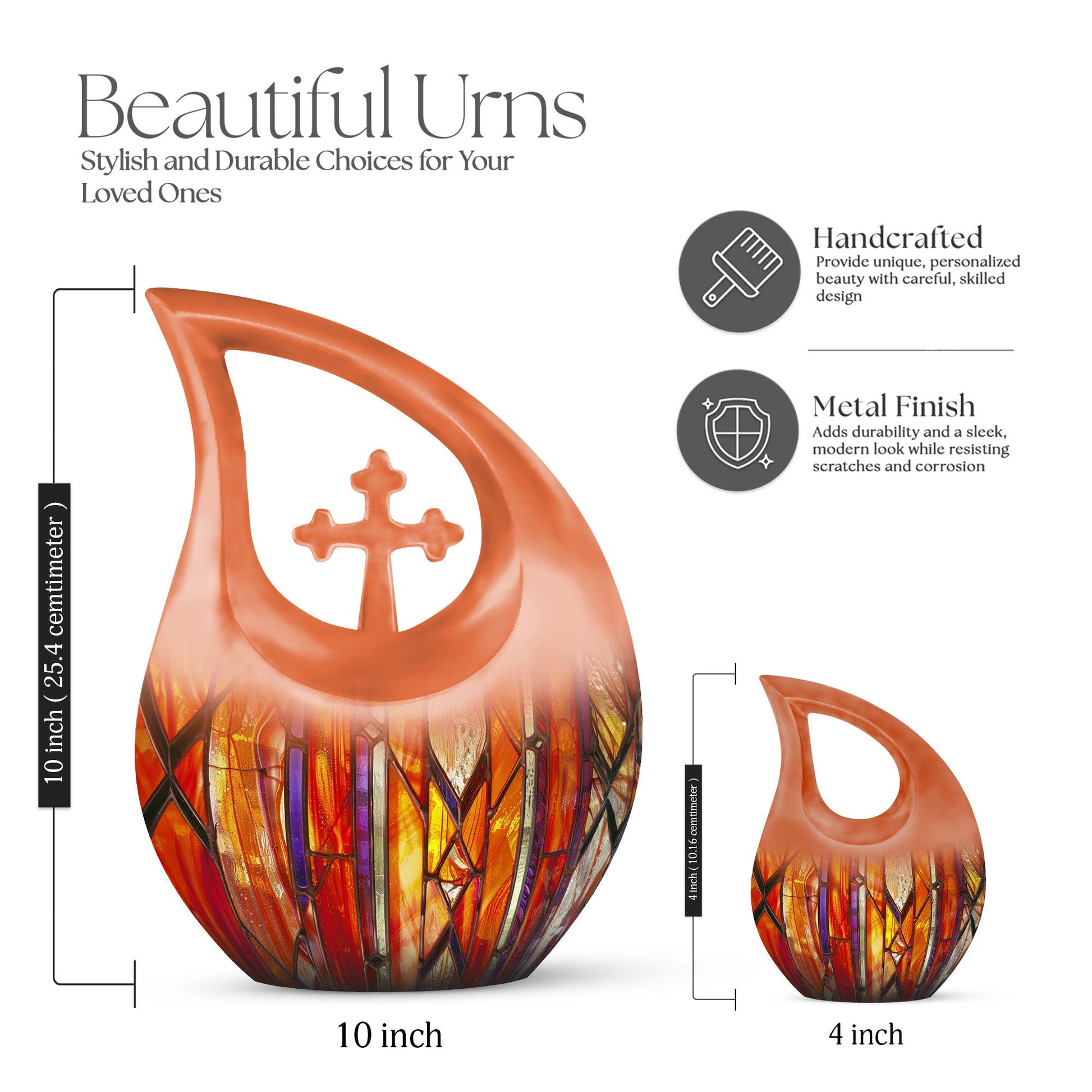 Stained Glass Urns For Ashes - Urn For Ashes Adult Male Small Keepsake