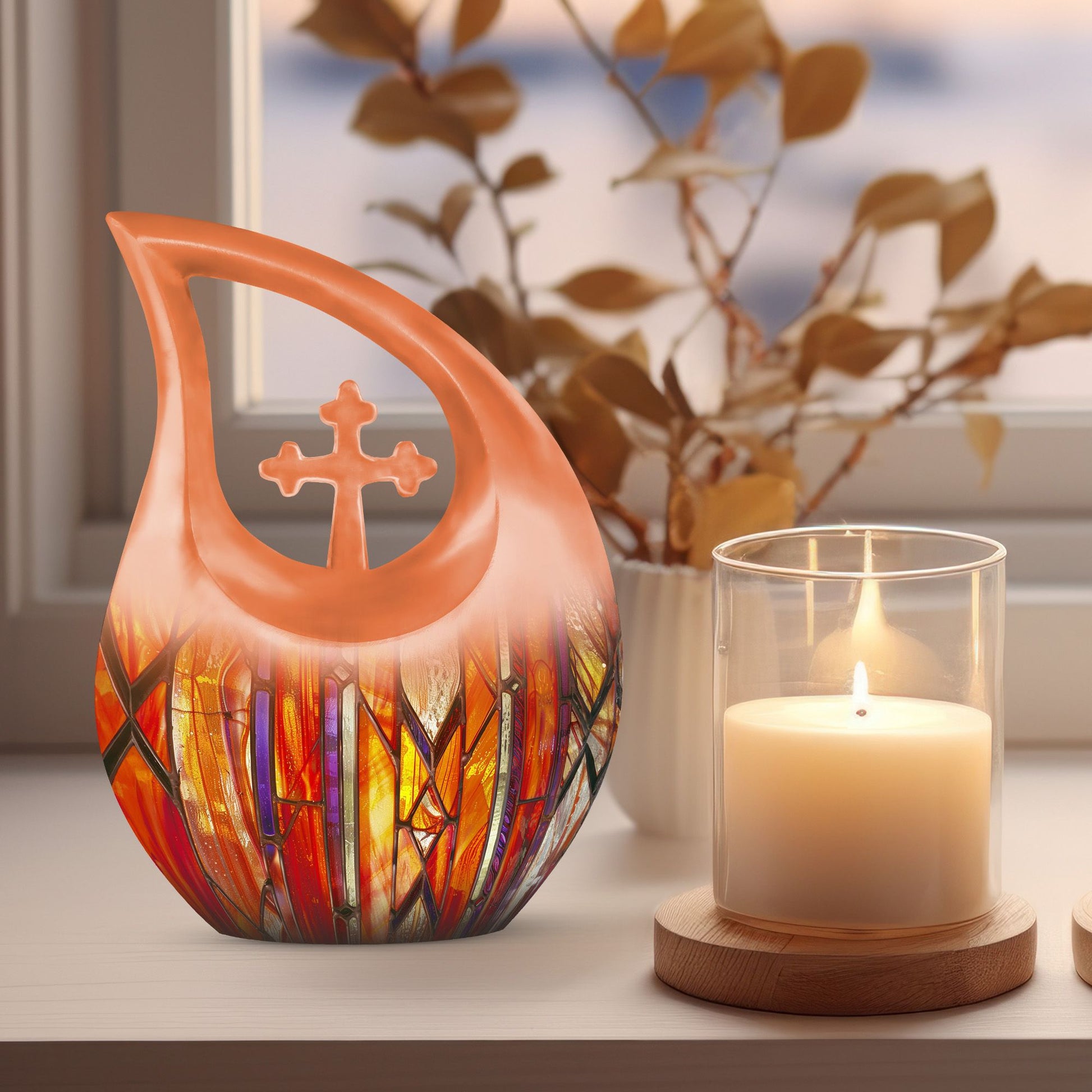 Stained Glass Urns For Ashes - Urn For Ashes Adult Male Small Keepsake