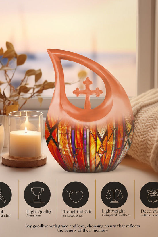 Stained Glass Urns For Ashes - Urn For Ashes Adult Male Small Keepsake