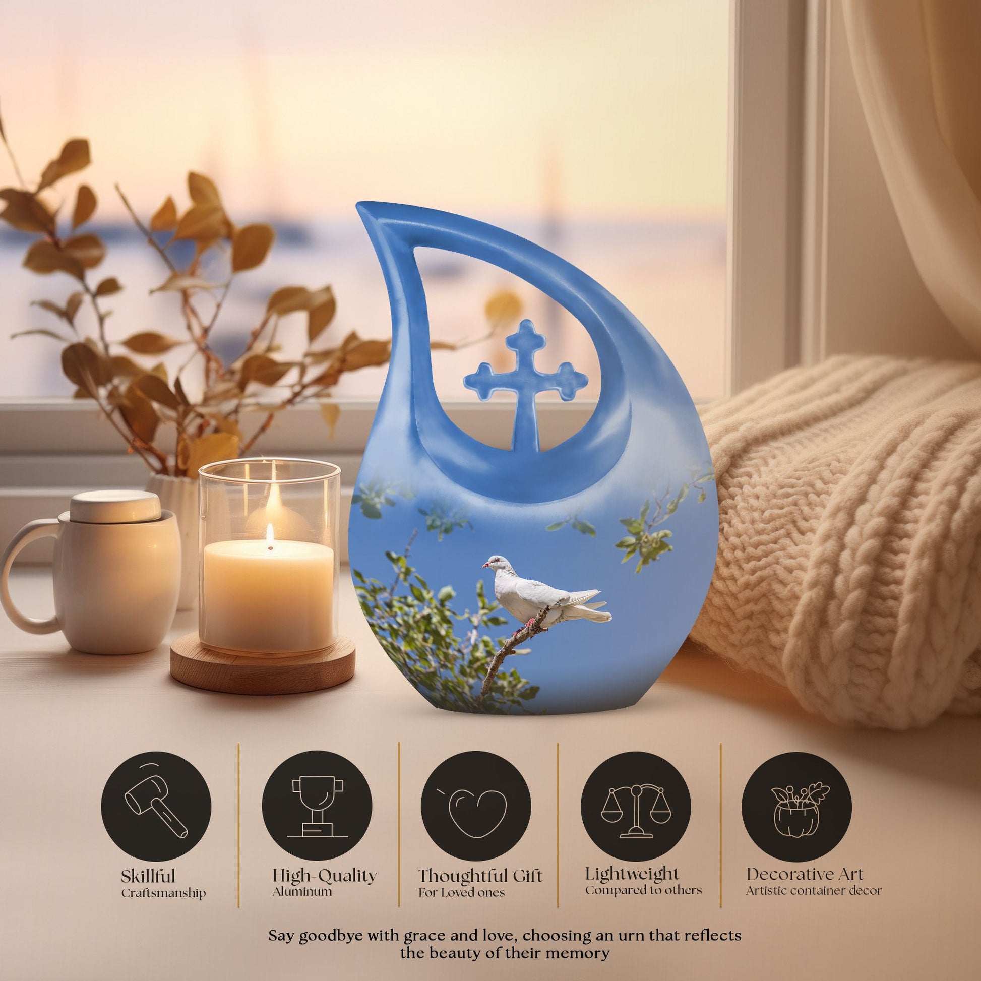 Dove Urns For Ashes - Urns For Adult Male Ashes