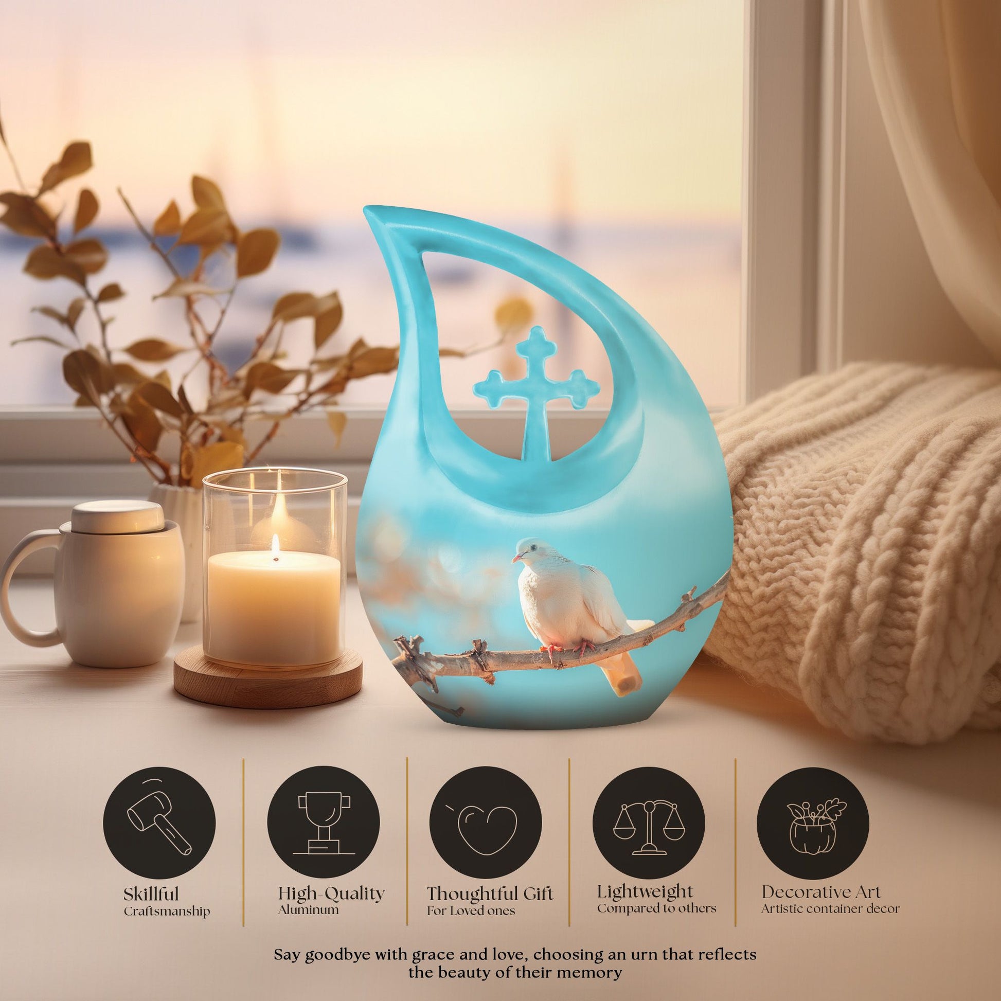 Dove Urns For Ashes - Mini Urn For Ashes Adult Male