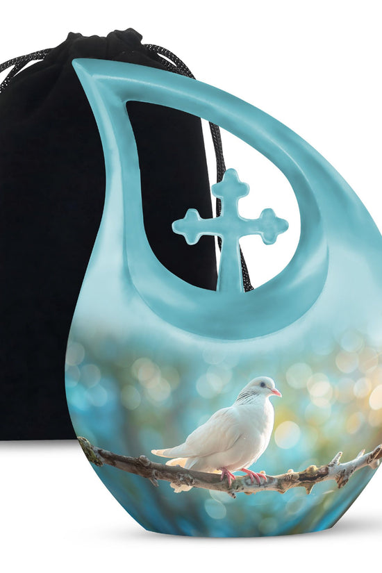 Dove Memorial Urn For Ashes - Forest Funeral Urn For Burial
