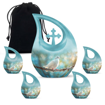 Large Urn With 4 Keepsake