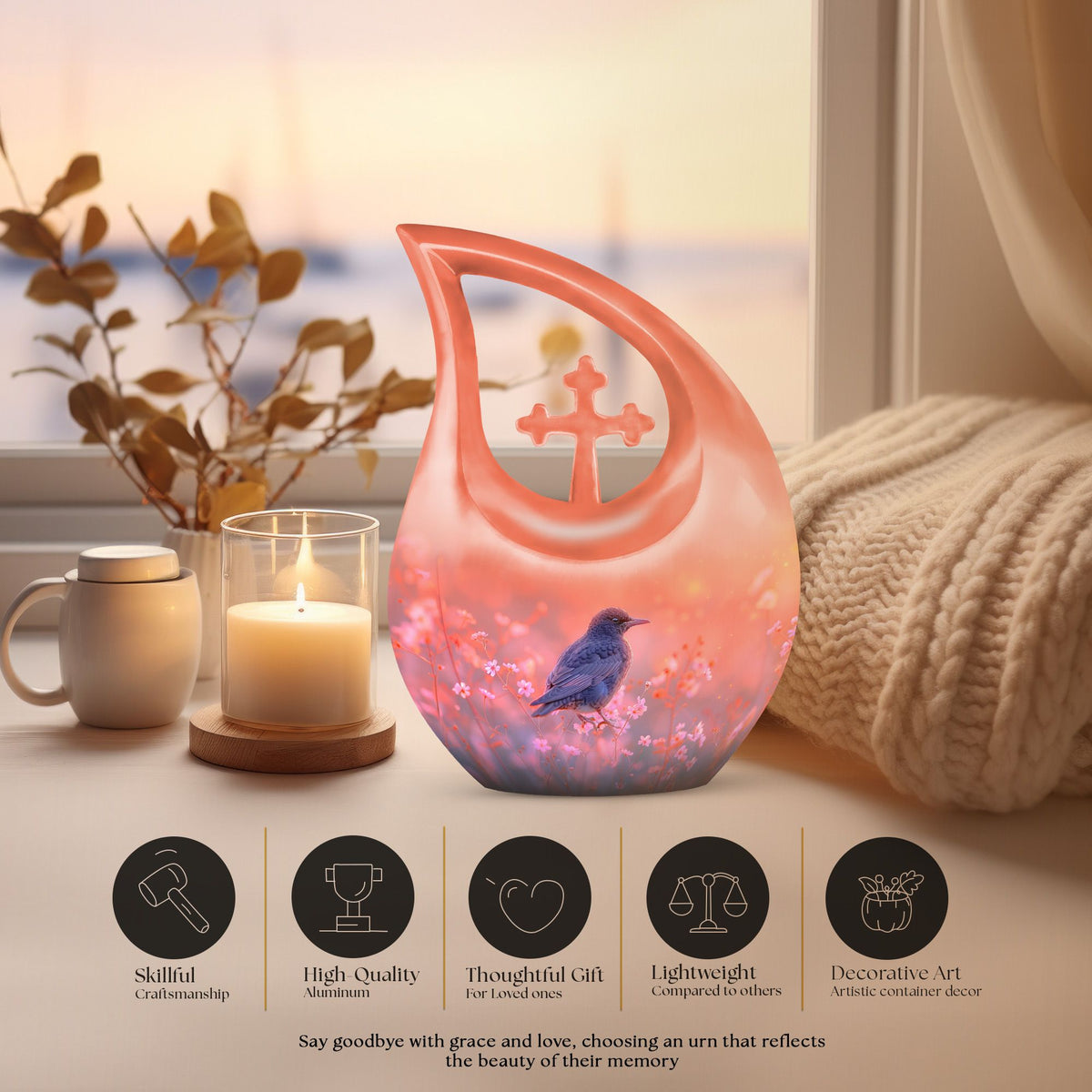 Puffin Bird Urns For Ashes - Urns For Adult Female Mom