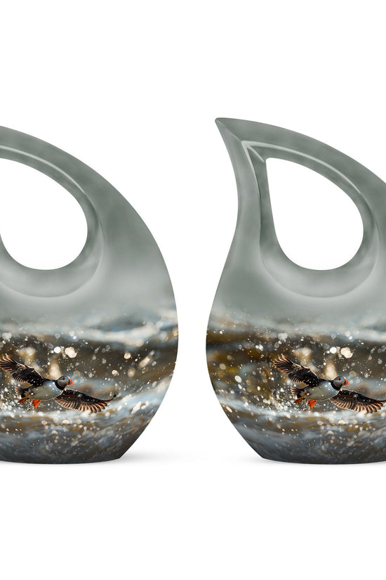 Puffin Bird Urns For Ashes - Urns For Human Ashes Adult Female Small Size