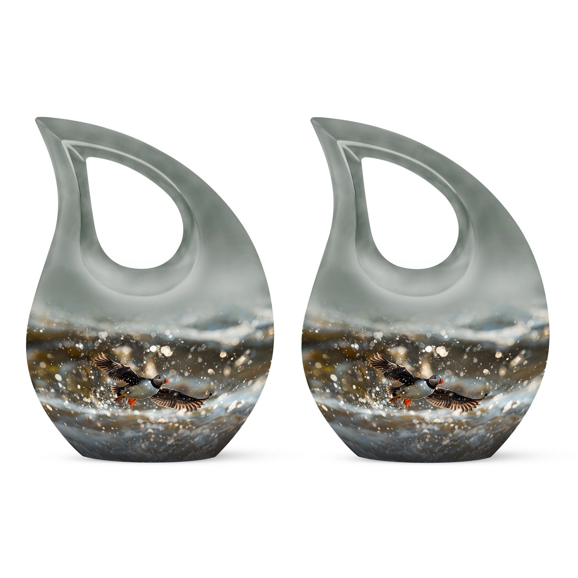Puffin Bird Urns For Ashes - Urns For Human Ashes Adult Female Small Size