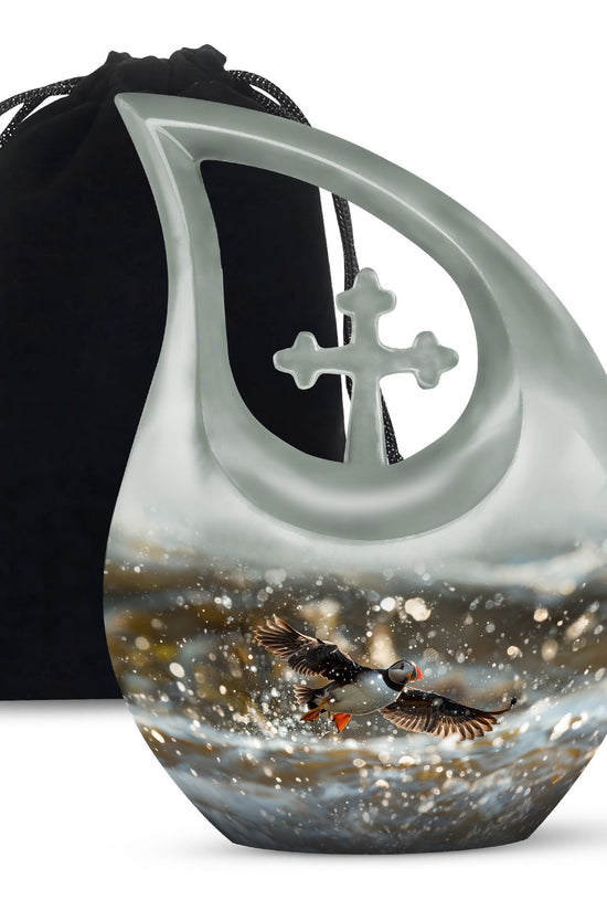 Puffin Bird Urns For Ashes - Urns For Human Ashes Adult Female Small Size