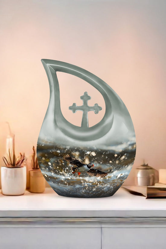 Puffin Bird Urns For Ashes - Urns For Human Ashes Adult Female Small Size
