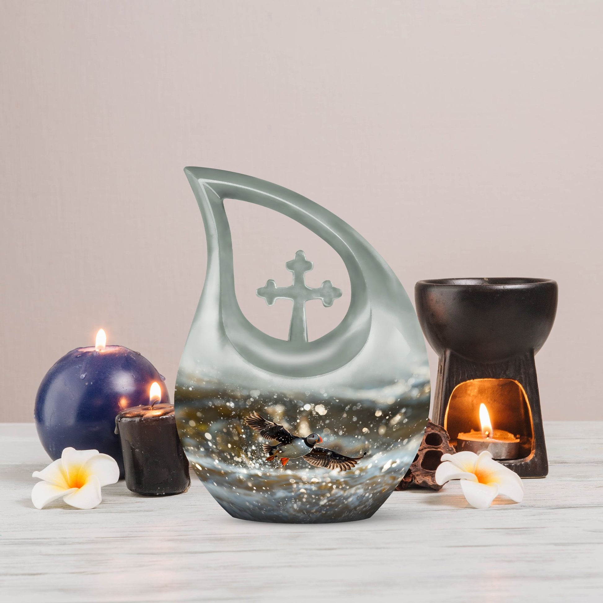 Puffin Bird Urns For Ashes - Urns For Human Ashes Adult Female Small Size