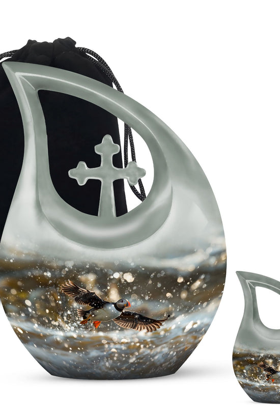 Puffin Bird Urns For Ashes - Urns For Human Ashes Adult Female Small Size