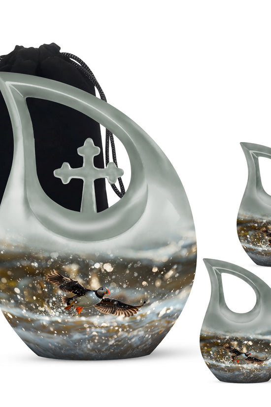 Puffin Bird Urns For Ashes - Urns For Human Ashes Adult Female Small Size