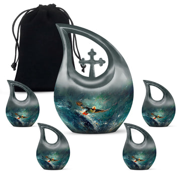Large Urn With 4 Keepsake